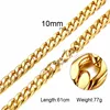 Solid Necklace Curb Chains Link Men Choker Stainless Steel Male Female Accessories Fashion ► Photo 3/6