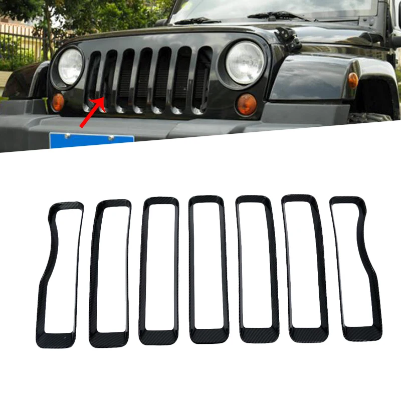 Grill Grille Inserts Headlights Cover Head Lights Lamps Ring Bezel