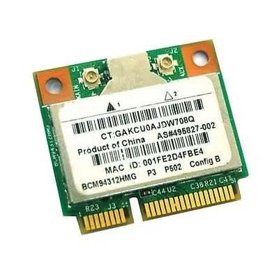 langchen BCM94312HMG BCM4312 Half Wireless WiFi Mini PCIE Card Adapter for HP SPS 504593-003 504593-004 