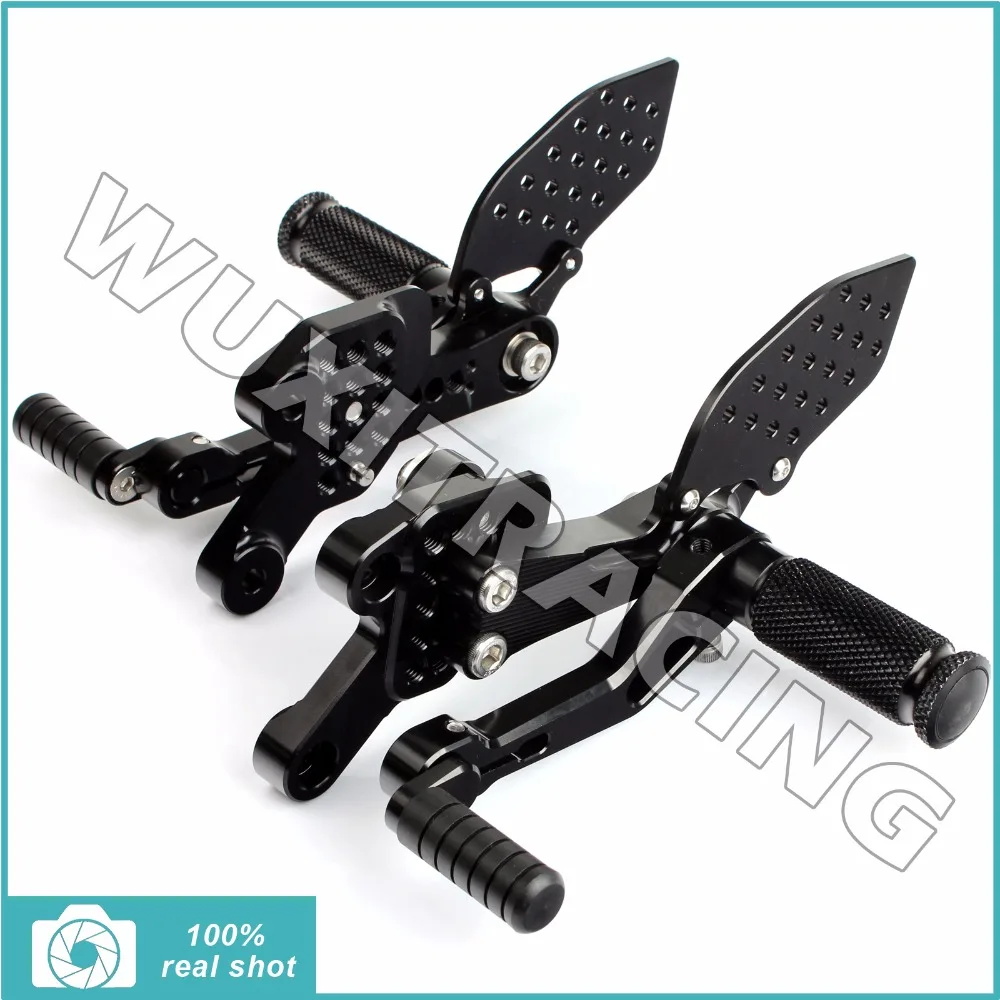 

BIKINGBOY Adjustable Aluminium FootPeg Rear Set Rearsets Footrest for YAMAHA FZ1 FZ1S 1000 Fazer 2006 2007 2008 2009 10 11 12 13