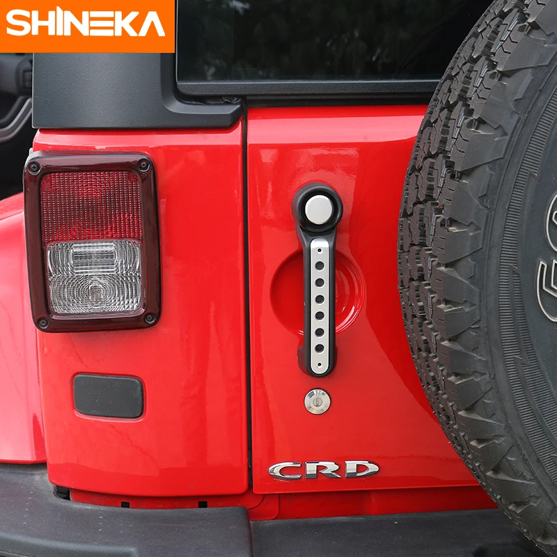 SHINEKA наклейка на автомобиль из алюминиевого сплава с ручкой для Jeep Wrangler JK 2007 2017|car