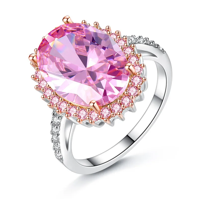 CC Rings For Women Trendy Luxury Jewelry Yellow Cubic Zirconia Big Stone Romantic Bridal Wedding Bijoux Engagement Ring CC3000
