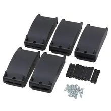 Черный Пластик кабель распределительная коробка для проводов протектор с T06-MM03 терминала для внутреннего освещения Упаковка из 5