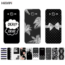 Силиконовый чехол s для samsung Galaxy S7 чехол для телефона для Galaxy J5 J7 оболочка для S7 Edge задняя крышка черный и белый узор Coque