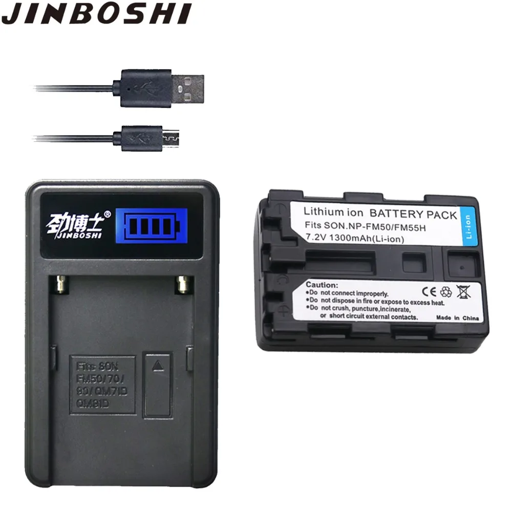 1X Φ NP FM50 FM55H аккумуляторы и одиночное Зарядное устройство USB для Sony FM51 FM30 A100 Series DCR