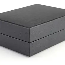 100 шт/партия Классический черный кошелек/пояс упаковочные коробки 17*13*6 см 1200gsm картонный ремень упаковочная коробка чехол для хранения