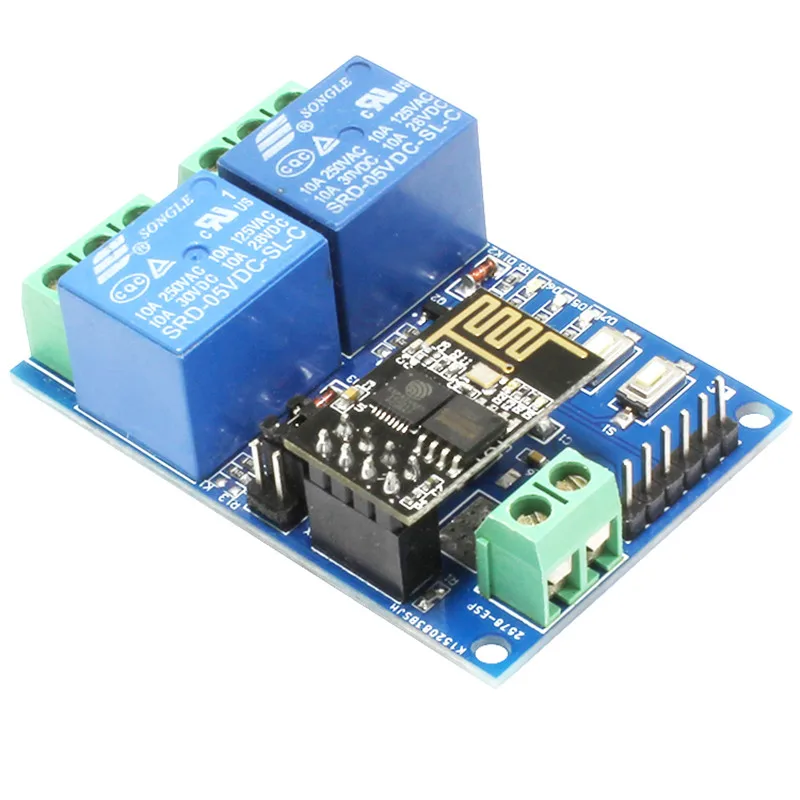 12 В ESP8266 ESP 01 2 wifi реле канала модуль для IOT умного дома телефона APP контроллер на