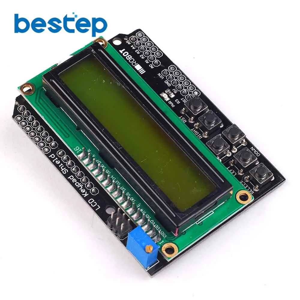 ЖК-клавиатура Щит lcd 1602 lcd 1602 Модуль дисплей для ATMEGA328 ATMEGA2560 Raspberry pi UNO синий желто-зеленый экран