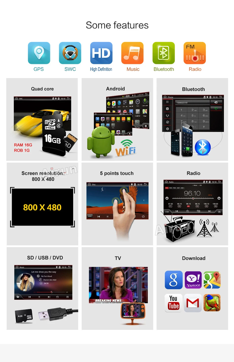 Best HD 1024 Quad Core Android 7.1 Car tape recorder GPS DVD Player For Opel Astra H Vectra Corsa Zafira B C G support OBD2 DVR 5