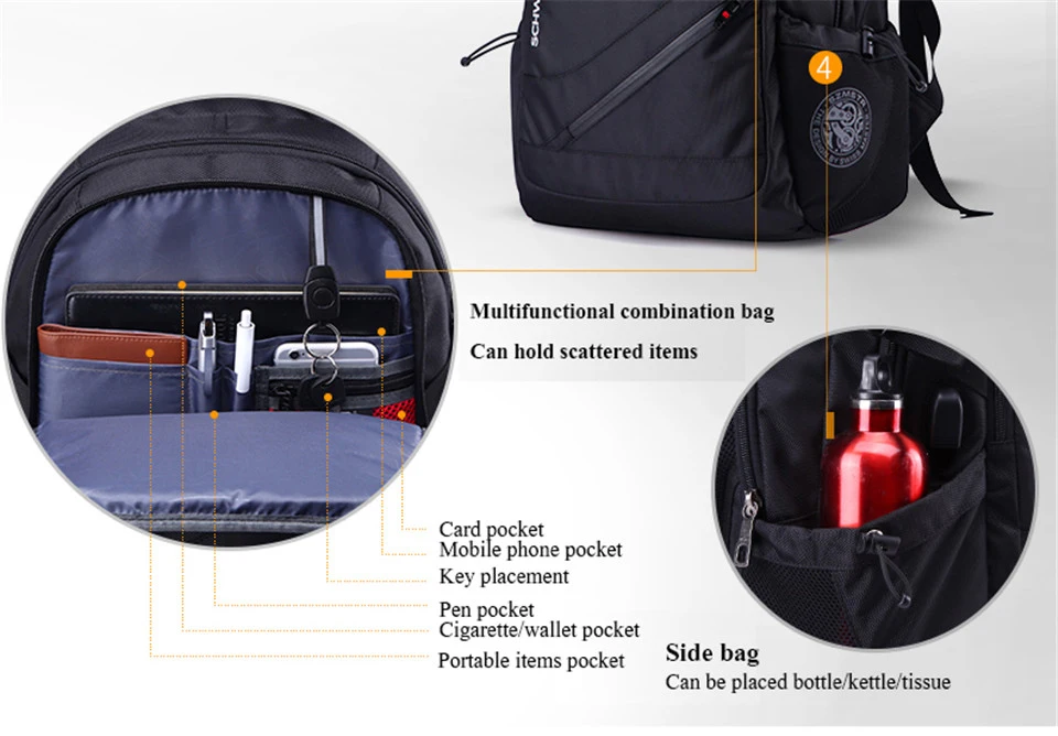 Рюкзак для ноутбука с зарядкой через USB для мужчин 15 дюймов школьные ранцы подростка Модные мужские Mochila Путешествия bagpack анти вор