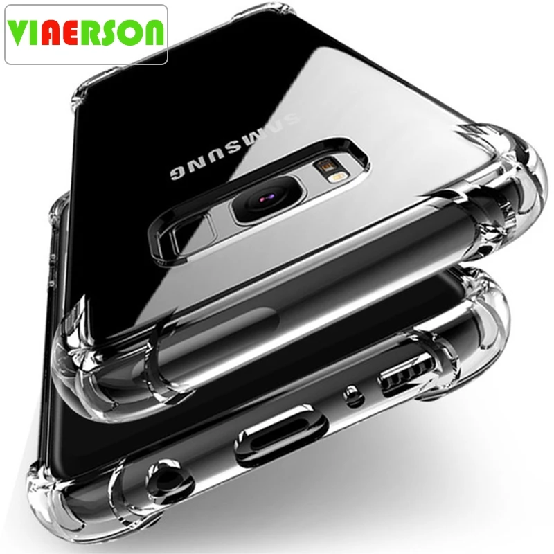 Противоударный силиконовый чехол для Samsung Galaxy S8 S6 S7 Edge J3 J5 J7 A3 A5 2016 2017 J2 Prime TPU