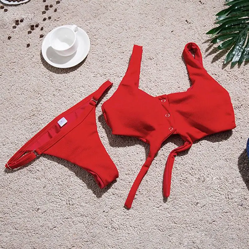

Women Push-up Padded Bra Bikini Set Triangle Swimwear Swimsuit Bathing Beachwear