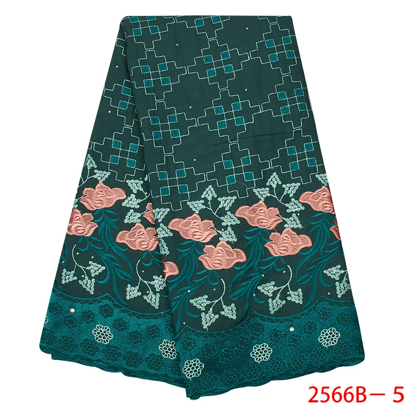 Green/Pink Lace Fabrics 2019 African Swiss Voile Fabric High Quality French in Switzerland For Wedding GD2566B-1 |