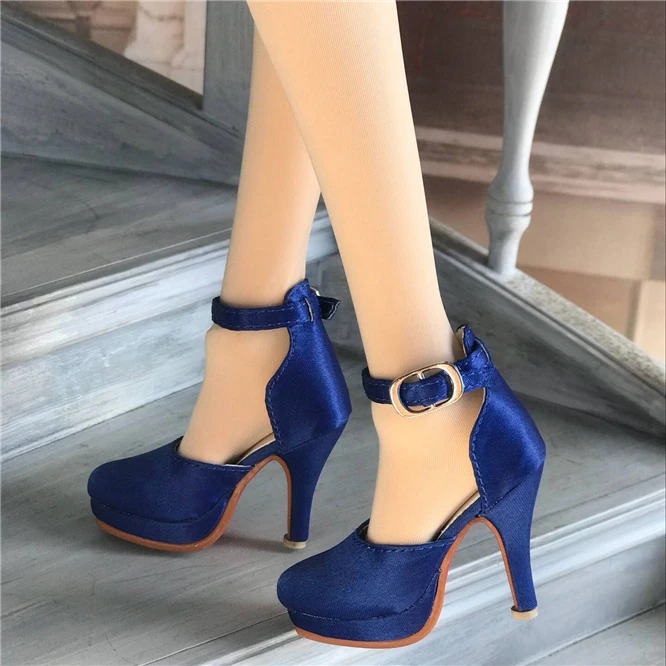 Новинка туфли на высоком каблуке черные/белые/синие 1/3 BJD SD DD кукольная обувь|doll