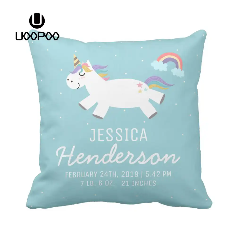personalised baby cushion