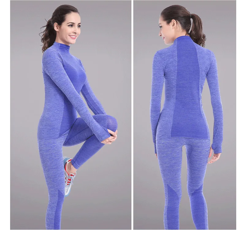 Winter Thermal Underwear Women Quick Dry Stretch Anti-microbial Warm Long Johns Female Casual Thermal Underwear Clothing thermal underwear sets