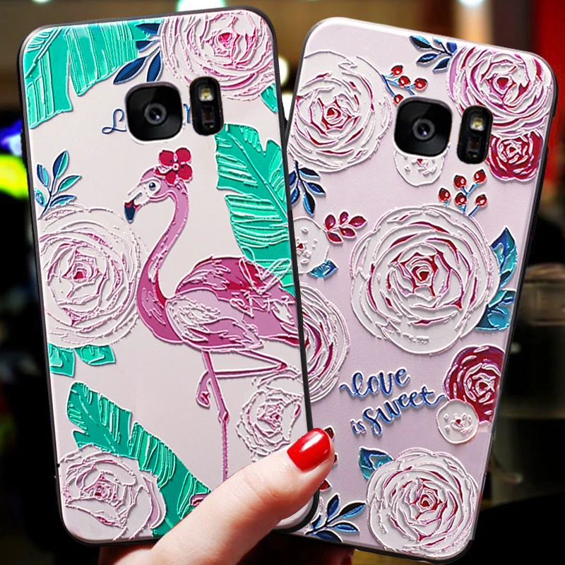 YonLinTan 3D чехол для телефона Samsung galaxy s 7 S7/s7 Edge s7edge на мультяшном силиконовом