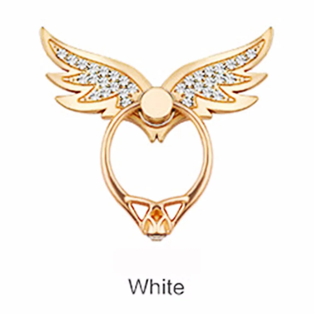 SIANCS Angel Wings Fashion 360 Degree Multi-function Metal Finger Ring Mobile Phone Ring Holder For iPhone Samsung Smart Phones SIANCS Angel Wings Fashion 360 Degree Multi-function Metal Finger Ring Mobile Phone Ring Holder For iPhone Samsung Smart Phones