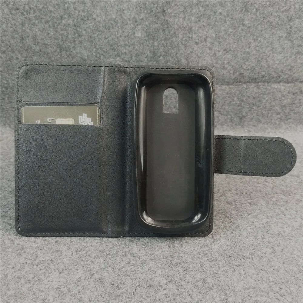 

For Nokia 130 (2017) Luxury Litchi leather case cover stand function for with 2 Card Holder and pouch slot for Nokia 130 2017