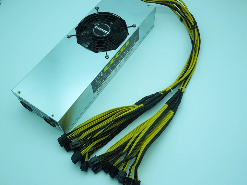 Горная установка ПК сервер источник питания 2400 Вт BTC шахтер ATX 12 В 200A 110 240 PSU 6Pin * 18