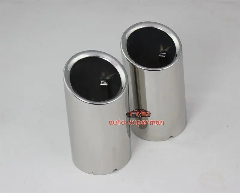 

CHROME EXHAUST MUFFLER TIP PIPE For VOLVO XC60 2010 2011 2012 2013 V40 V60 2013