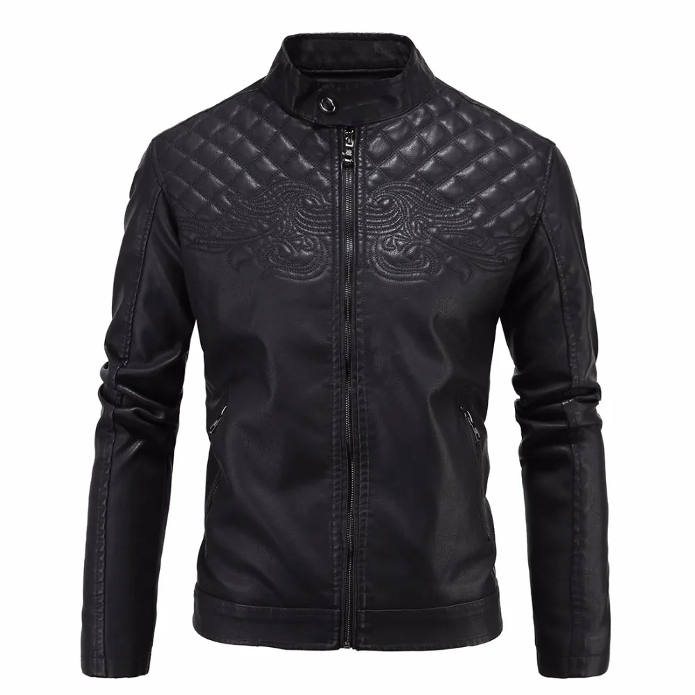 Buy Luxury Men Autumn Winter Warm Leather Jackets