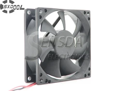 SXDOOL-ventilador de refrigeración, 80mm, 80x80x25mm, DC 24V, 0.10A, rodamiento de bolas dual, 2 pines, 2600RPM, 38,86cfm