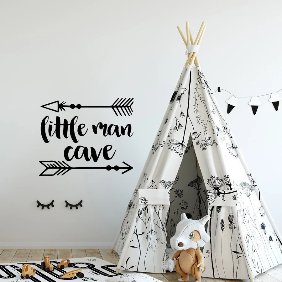 Us 5 48 30 Off Little Man Cave Nursery Wall Decal Baby Boys Decor Woodland Tribal Arrows Vinyl Sticker Wallpaper Playroom Decals G80 In Us 5 48 30 Off Little Man Cave Nursery Wall Decal Baby Boys Decor Woodland Tribal Arrows Vinyl Sticker Wallpaper Playroom Decals G80 In
