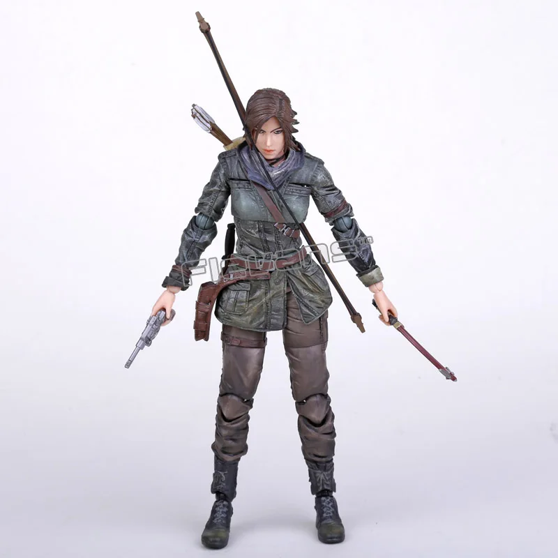 Play Arts Kai Rise of the Tomb Raider: Lara Croft ПВХ фигурка коллекционная игрушка 27 см