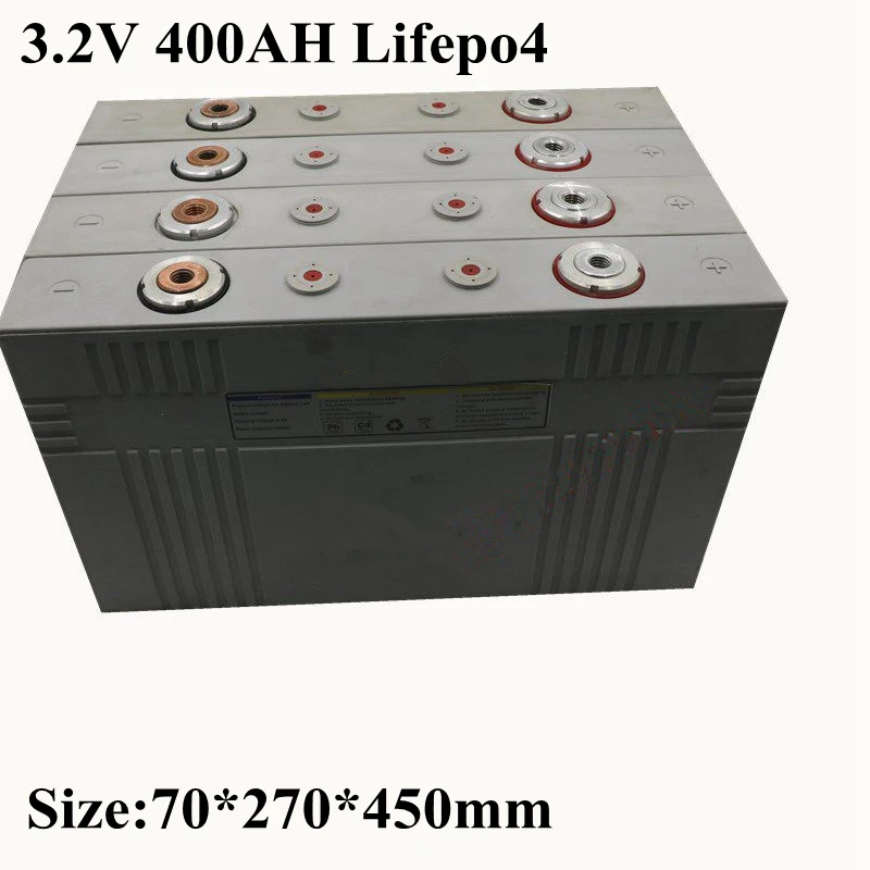4 шт. 3.2в 400Ah 420Ah Lifepo4 литиевая батарея 2C Разрядка Для 12В 24В моторного дома