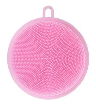 Многофункциональная силиконовая щетка для чистки посуды, силиконовая губка для чистки посуды, кухонный горшок, очиститель, инструмент для мытья - Цвет: pink