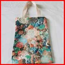 500 шт./лот) индивидуальная Хлопковая сумка с принтом на заказ