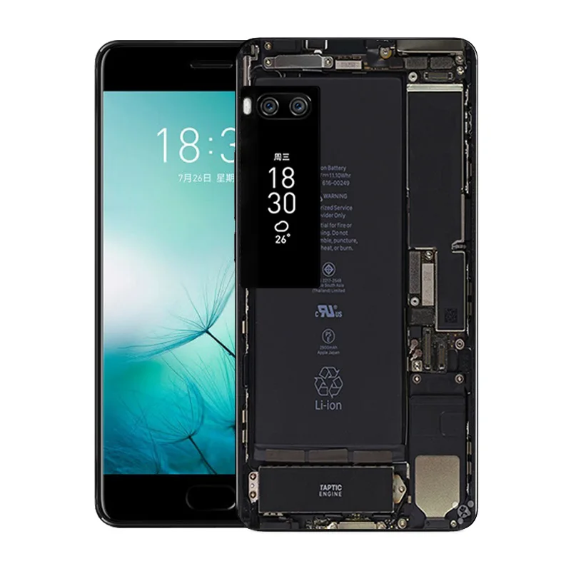 Чехол для Meizu Pro 7 мягкий силиконовый прозрачный чехол из ТПУ с Scape принтом ультра