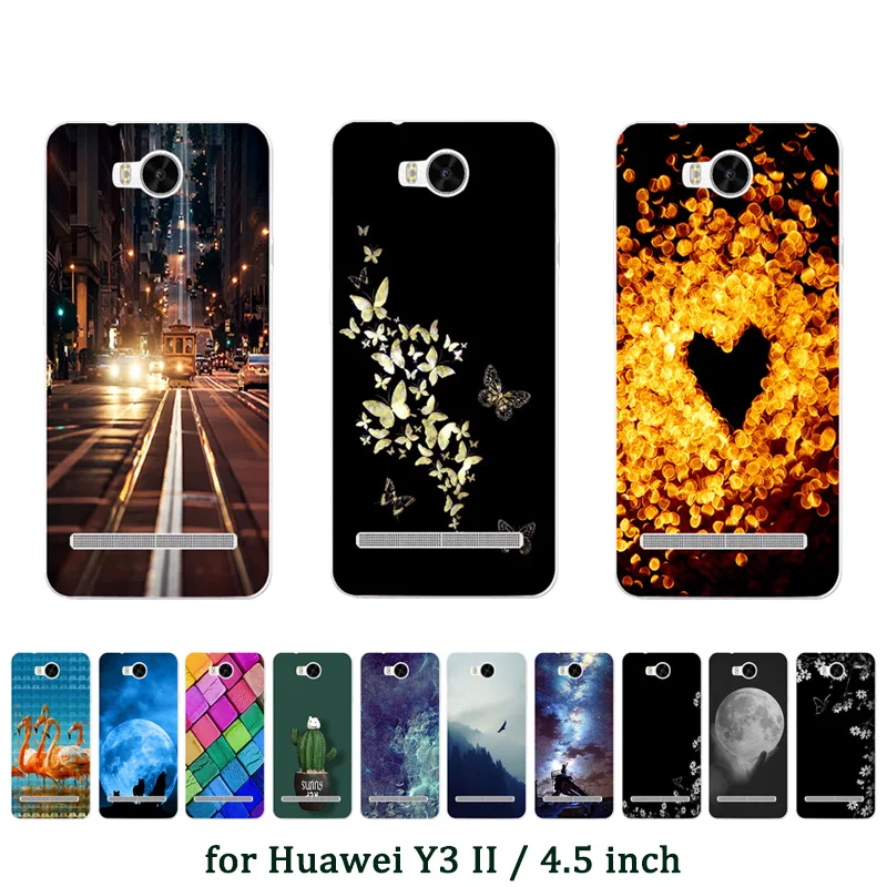 

Phone Case for Huawei Y3 II Y3 2 Grimace Pattern Soft TPU Back Silicone Case for Y3 2/Y3II-U22/ LUA-U22/Lua-L21 Cover
