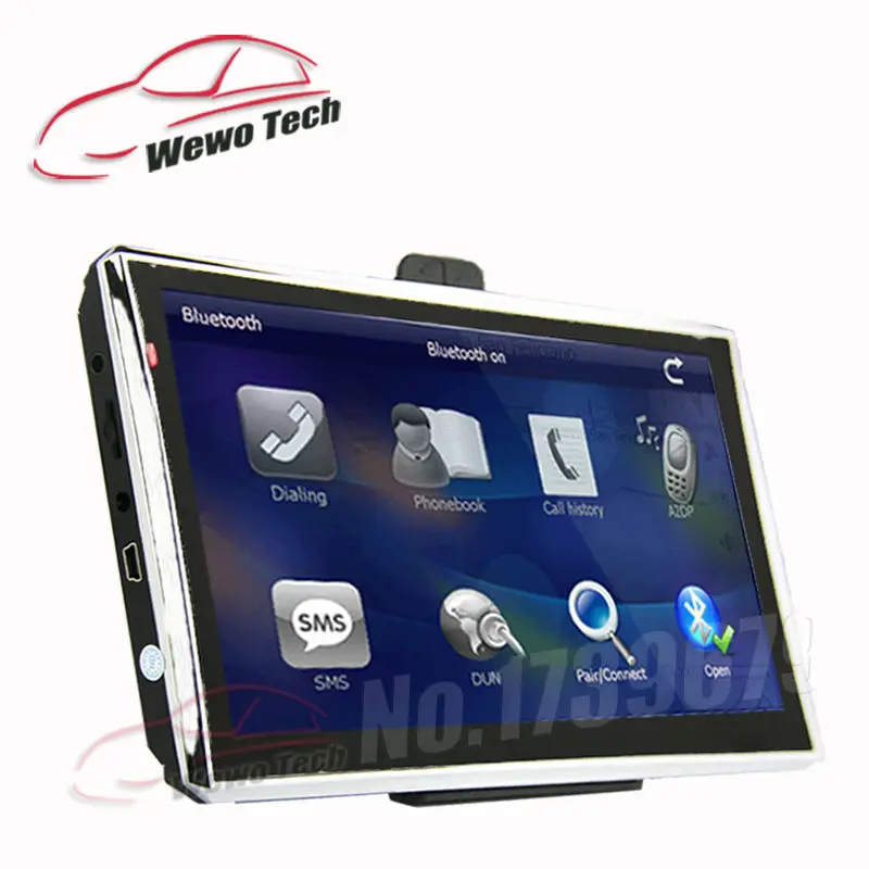 

7 inch HD Car Navigator with Bluetooth AV-in 2016 Map Russia/Belarus/Spain/ Europe/USA+Canada/Israel Gps Navigation