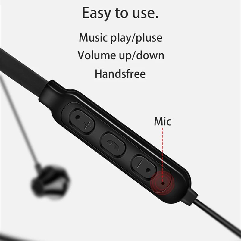  Y10 Bluetooth Earphone Neckband Wireless Headphones sport Headset ear hook Stereo Earbuds with Mic  - 33015104107