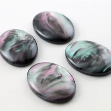 Новинка; модная обувь на каблуке 10 шт. 18x25 мм в черном корпусе с Цвет плоской задней Смола Кабошоны Камея G7-10