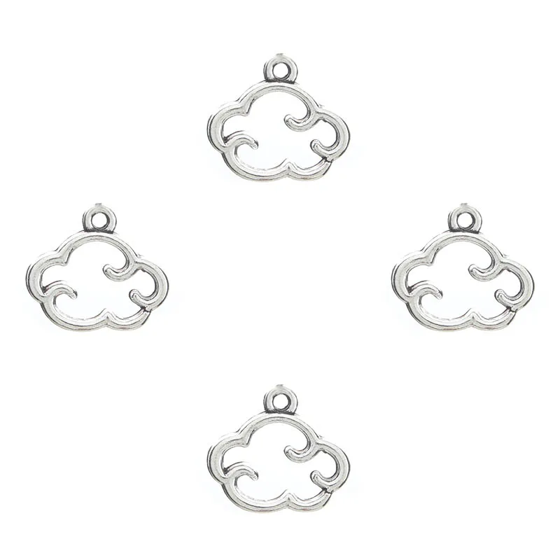 

20pc/lot Retro Silver Cloud Shape Jewelry Empty Cloud Jewelry Accessories Bracelet Bracelet Accessories Accessories 15mm x 13mm
