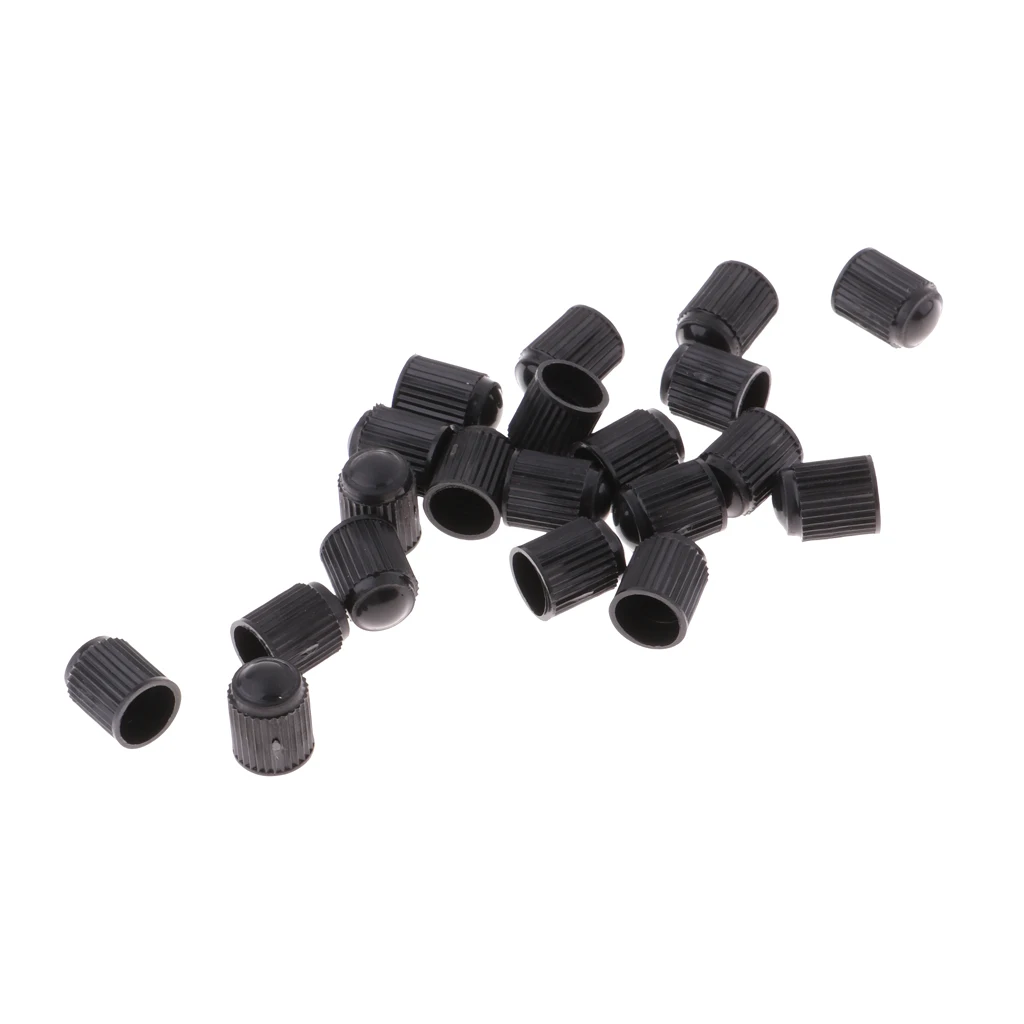 20 Pack Bike Tire Rim Valve Stem Caps Bicycle Cars Motorbike American Valves Cover Fixed Gear Accessory