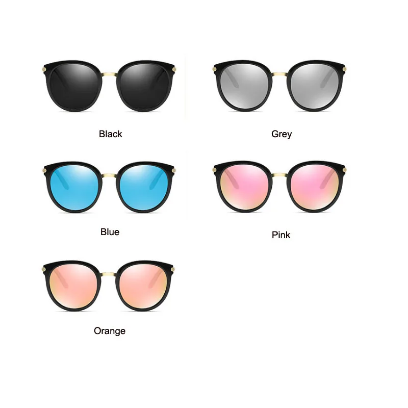Korean tide network red polarized sunglasses Round face sunglasses female