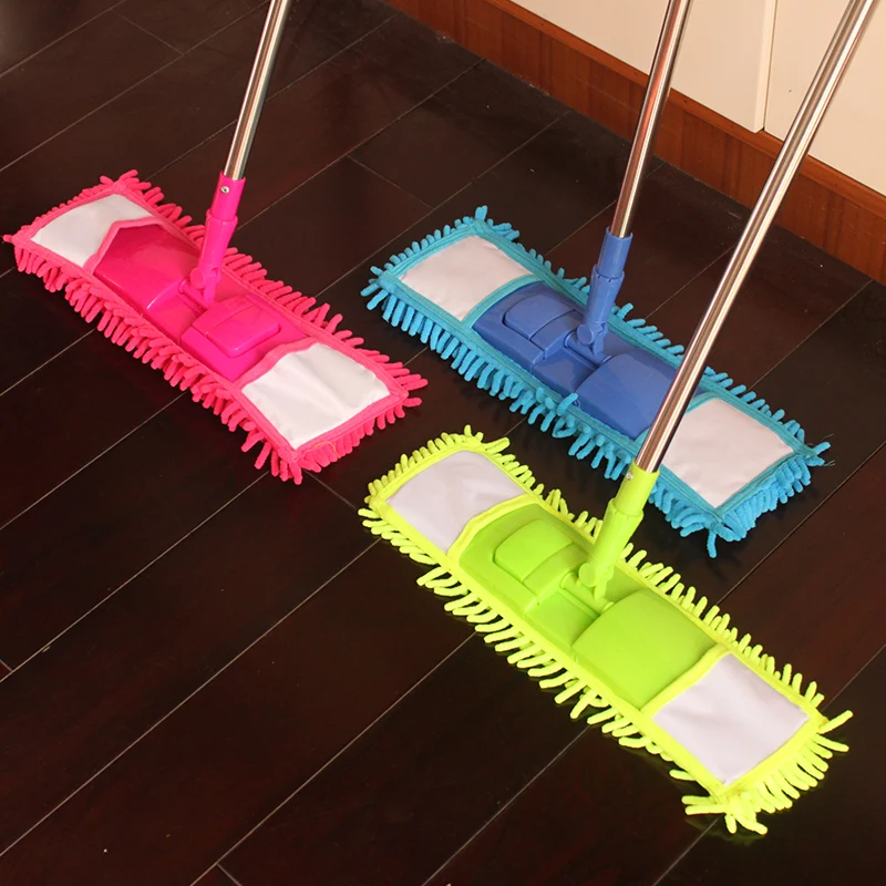 

WHISM Mop Head for Floor Flat Fiber Spray Mops Cleaning Pads Chenille Flat Mop Head Replacement Refill Head to Floor Mops