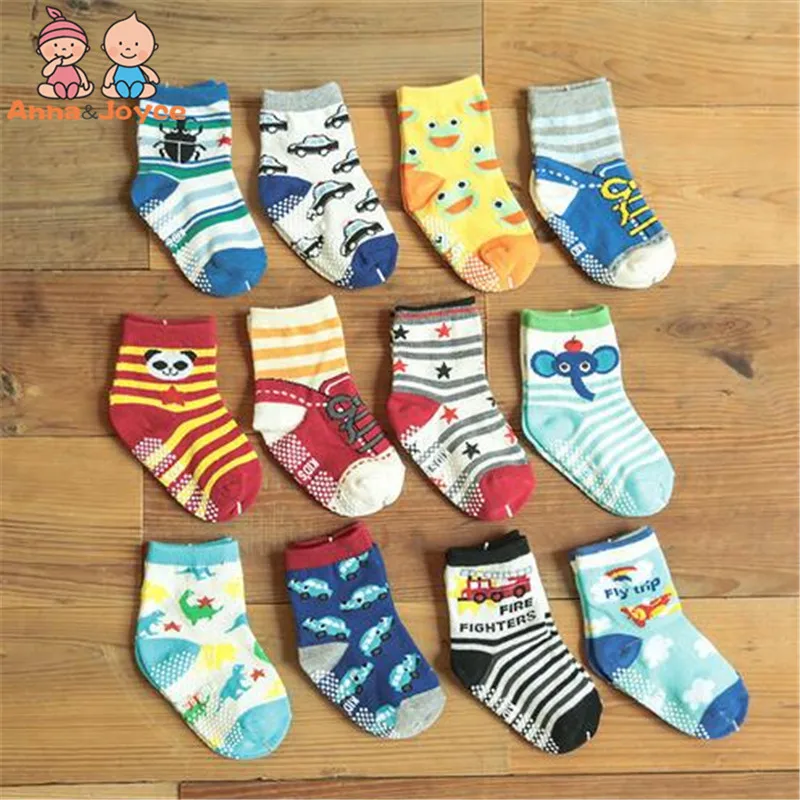 

12pairs/lot baby boys sock child socks non-slip socks size 12--15cm for 1-3 years