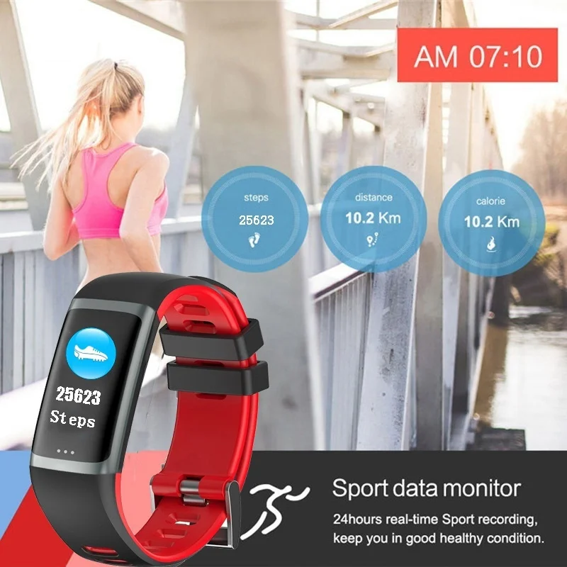  Smart Fitness Bracelet Tracker Watches Pedometer Heart Rate Monitor Smartband Blood Pressure Sports - 32919217682