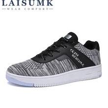 LAISUMK New Breathable Men Casual Shoes Mesh Shoes Men Sneakers Fashion Trainers For Men Flats Casual Men Shoes Tenis Masculino LAISUMK New Breathable Men Casual Shoes Mesh Shoes Men Sneakers Fashion Trainers For Men Flats Casual Men Shoes Tenis Masculino