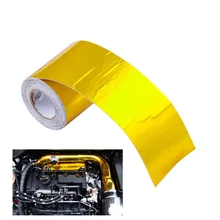 FIFAN-клейкая Светоотражающая Золотая высокотемпературная Стекловолоконная теплозащитная Пленка Рулонная лента барьер для автомобиля грузовика мотоцикла