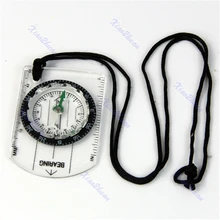 1 Пешие прогулки Кемпинг Открытый опорная плита Компас Карта мм дюймов измерительная линейка мини