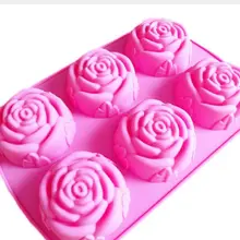 Силиконовая форма в виде розы Форма для торта ледяной крем-Шоколад формы силиконовые формы для мыла 3D кекс формы для выпечки блюдо для торта