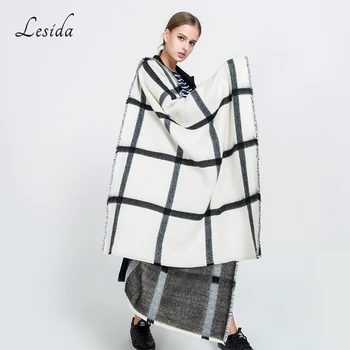 

Women Winter Scarf Cashmere Pashmina Plaid Print Scarves Luxury Brand Large Shawl Thick Warm Echarpes Cape 200*80CM 3422