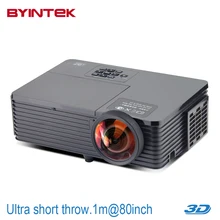 Newest Short throw lens Projector Daylight Home Theater USB HDMI 1080p full HD 3D DLP Proyector beamer for church hall hotel