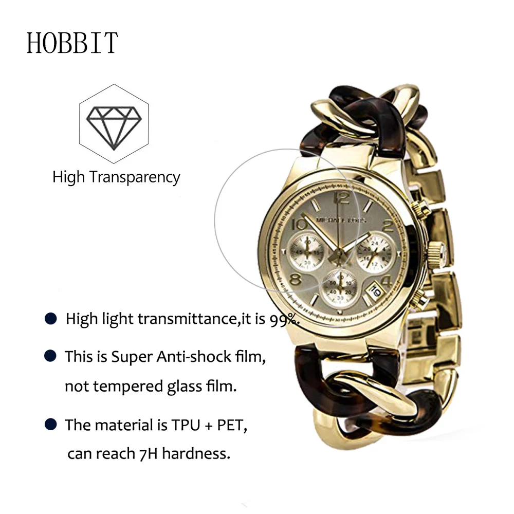 3Pack For Michael Kors MK4222 MK4263 5H NANO  Explosion-proof Screen Protector High Definition Anti-shock Smart Watch Film